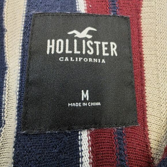 Hollister Sweater Shirt Bundle Mens Small Medium Knit Striped Textured Pullover - Picture 12 of 16